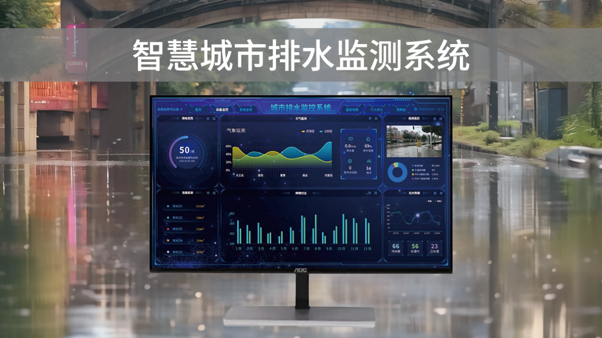 智慧排水監(jiān)測系統(tǒng)，可視化管理，助力城市水利水務(wù)建設(shè)